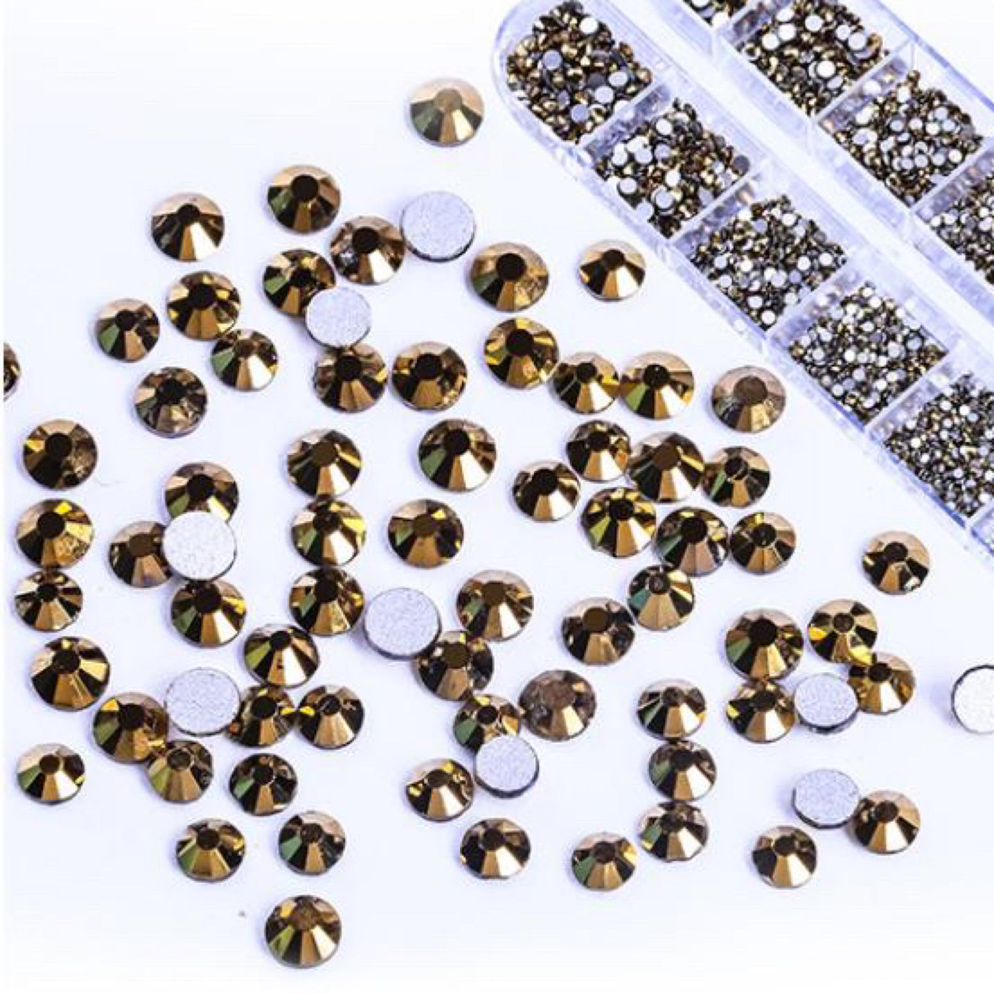 30pcs SS9 Tooth Gems Swarovski Crystals ONLY Rhinestone Gluefix Flat Back  2058